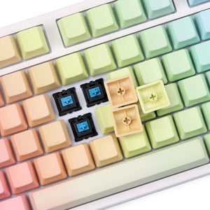 Blank rainbow keycap